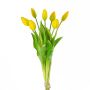 Ramillete de tulipanes artificiales LONA, amarillo-verde, 45cm, Ø20cm