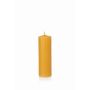 Vela de cera de abejas BABETTE, amarillo-natural, 15cm, Ø5cm, 45h - Made in Germany
