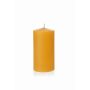 Vela de cera de abejas BABETTE, amarillo-natural, 15cm, Ø8cm, 90h - Made in Germany