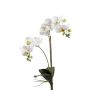 Orquídea Phalaenopsis artificial CANDIDA con palo, blanca, 65cm