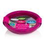 Vela flotante de exterior NEREA, 3 mechas, rosa, 4,5cm, Ø15,8cm, 5,5h