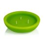 Vela flotante de exterior NEREA, 3 mechas, verde manzana, 4,5cm, Ø15,8cm, 5,5h