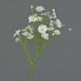 Margarita de plástico BELINA, blanca, 30cm, Ø1cm