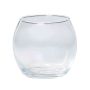 Portavelas TOBI OCEAN, bola/redondo, transparente, 6,5cm, Ø6cm/Ø8cm