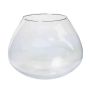 Portavelas JOY, redonda, transparente, 25cm, Ø18cm/Ø32cm