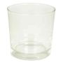 Maceta BRIAN, cilíndrica/redonda, transparente, 12,5cm, Ø13cm