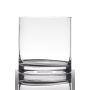 Portavelas para mesa SANSA EARTH, cilíndrico/redondo, transparente, 15cm, Ø15cm