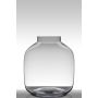 Jarrón de cristal redondo GEORGIA EARTH, transparente, 38cm, Ø34cm