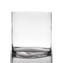 Maceta SANSA EARTH, cilíndrica/redonda, transparente, 19cm, Ø19cm