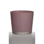 Maceta ALENA FROST, cilíndrica/redonda, rosa mate antiguo, 11cm, Ø11,5cm