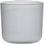 Jarrón para velas NICK, cilíndrico/redondo, blanca, 13cm, Ø14cm