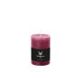 Vela de pilar / Vela de cera AURORA, magenta, 14cm, Ø9,8cm, 100h - Hecho en Alemania