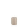 Vela votiva / vela de pilar MAEVA, beige, 8cm, Ø6cm, 29h - Hecho en Alemania