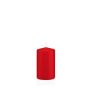 Vela votiva / vela de pilar MAEVA, roja, 10 cm, Ø6cm, 33h - Hecho en Alemania