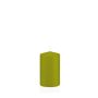 Vela votiva / vela de pilar MAEVA, verde, 10cm, Ø6cm, 33h - Hecho en Alemania