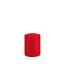 Vela votiva / vela de pilar MAEVA, roja, 10cm, Ø7cm, 42h - Hecho en Alemania