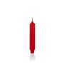 Vela cónica / Vela alargada ARIETTA, roja, 16.4cm, Ø2.8cm, 6h - Fabricada en Alemania