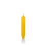 Vela cónica / Vela alargada ARIETTA, amarillo, 16.4cm, Ø2.8cm, 6h - Hecho en Alemania