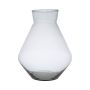 Florero RAMUNDA de cristal, reciclado, transparente, 25cm, Ø19cm