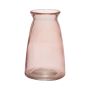 Florero TIBBY de cristal, rosa pálido-transparente, 14,5cm, Ø9,5cm