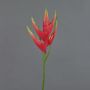 Flor de Heliconia de plástico TOMKE, rojo-verde, 80cm, Ø30cm