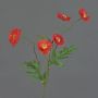 Amapola artificial KEIRA, naranja, 65cm, Ø5cm