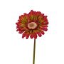 Gerbera de plástico ANNEMARIE, rojo-verde, 50cm, Ø10cm