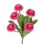 Margarita de plástico HEIKE con varilla, rosa, 25cm, Ø4,5cm