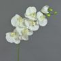 Rama de orquídea Phalaenopsis artificial BASTET, blanca, 80cm