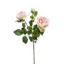 Rama de rosa sintética CALISTA, rosa, 60cm