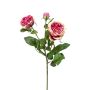 Rama de rosa sintética CALISTA, fucsia, 60cm