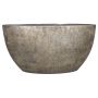 Maceta ovalada de cerámica AGAPE con grano, oro, 49x20x25cm