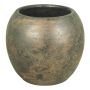 Maceta redonda de cerámica APOLLO aspecto oxidado, marrón, 27cm, Ø29cm