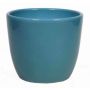 Pequeña maceta de flores TEHERAN BASAR, cerámica, azul océano, 8,5cm, Ø10,5cm