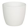Pequeña maceta de flores TEHERAN BASAR, cerámica, blanco-mate, 9,8cm, Ø12cm