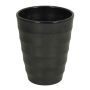 Macetero para orquídeas IZEH, cerámica, negro, 17cm, Ø14cm