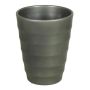 Macetero para orquídeas IZEH, cerámica, gris antracita, 17cm, Ø14cm