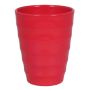 Macetero para orquídeas IZEH, cerámica, rojo, 17cm, Ø14cm