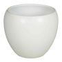Maceta de cerámica para plantas URMIA BASAR, blanco-mate, 27,5cm, Ø31cm