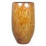 Jarrón ELIEL de cerámica, moteado, naranja-amarillo, 45cm, Ø20cm