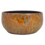 Cuenco de cerámica ELIEL, moteado, naranja-amarillo, 13cm, Ø28cm