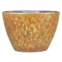 Maceta ovalada ELIEL de cerámica, moteada, naranja-amarillo, 32x15x22cm