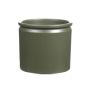 Maceta de cerámica ALCHIBA, verde-mate, 12,5cm, Ø14cm