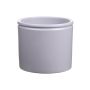 Maceta de cerámica ALCHIBA, gris claro-mate, 12,5cm, Ø14cm