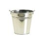 Cubo de zinc DEVIS con asa, plata, 9cm, Ø10cm