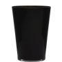 Florero cónico ANNA EARTH de vidrio, negro, 30cm, Ø22cm