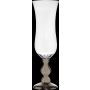 Copa de champán XXL PIYA sobre soporte, transparente-plata, 90cm, Ø29cm