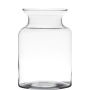 Farol de cristal HANNA EARTH, transparente, 20cm, Ø14cm