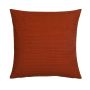 Cojín decorativo SILENA, naranja oscuro, costuras decorativas, 45x45cm