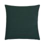 Cojín decorativo SILENA, verde bosque, costuras decorativas, 45x45cm